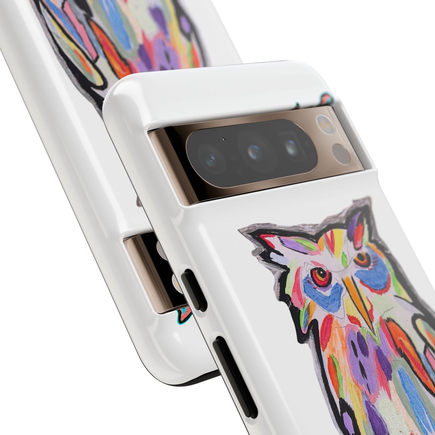 Colorful Owl Phone Case — Artistic Owl Illustration Tough Case