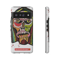 KUNTA.  Abstract Tribal Skull Phone Case — Colorful Street Art Protective Cover