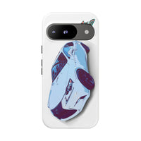Melvin White Sports Car Phone Case - Retro Pop Art Supercar Protective Tough Case