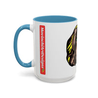 MR COCKER Dog Portrait Accent Coffee Mug — Brown Spaniel Art Mug (11/15oz)
