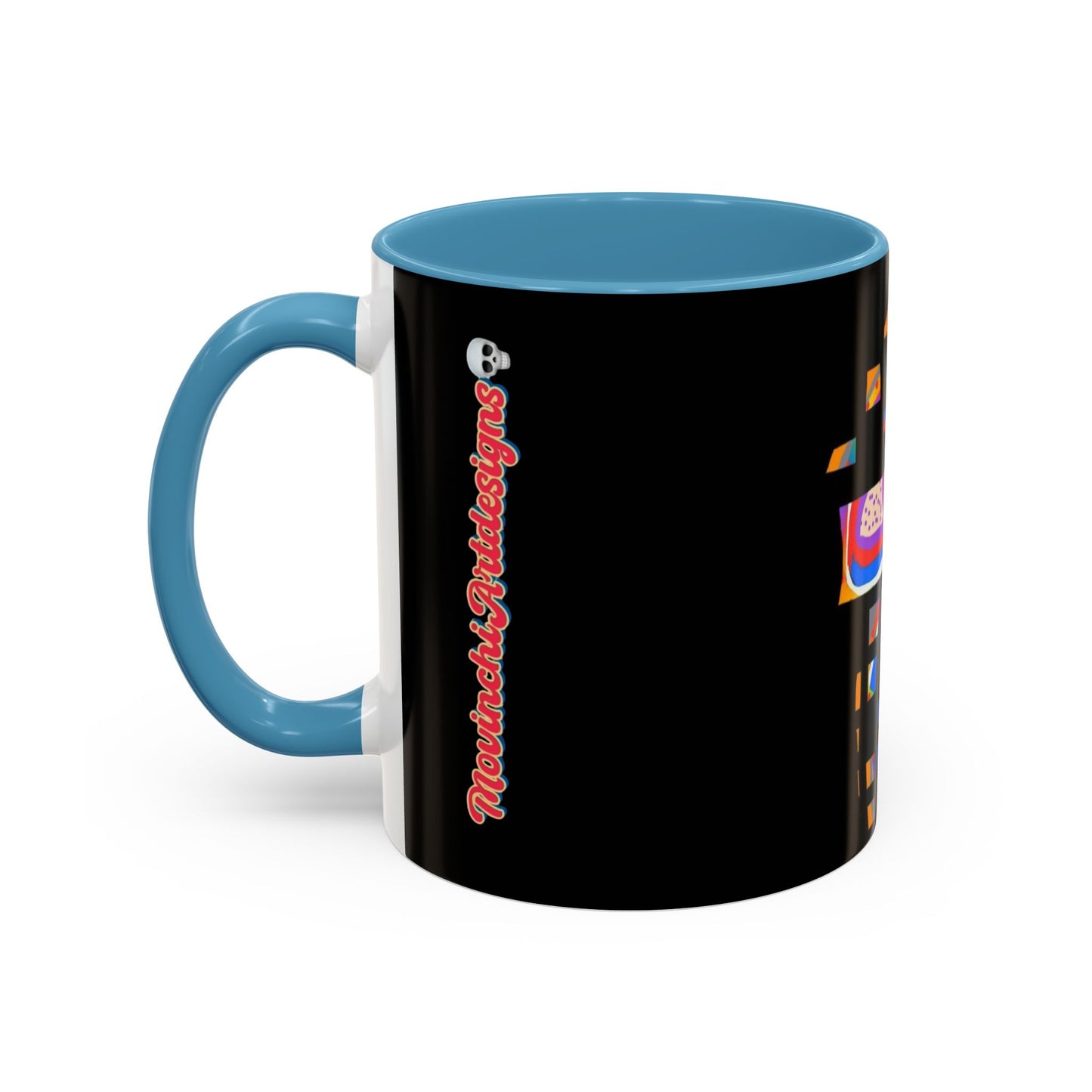 Coffee Mug — Colorful Abstract Cross Accent Ceramic Mug (11/15 oz)