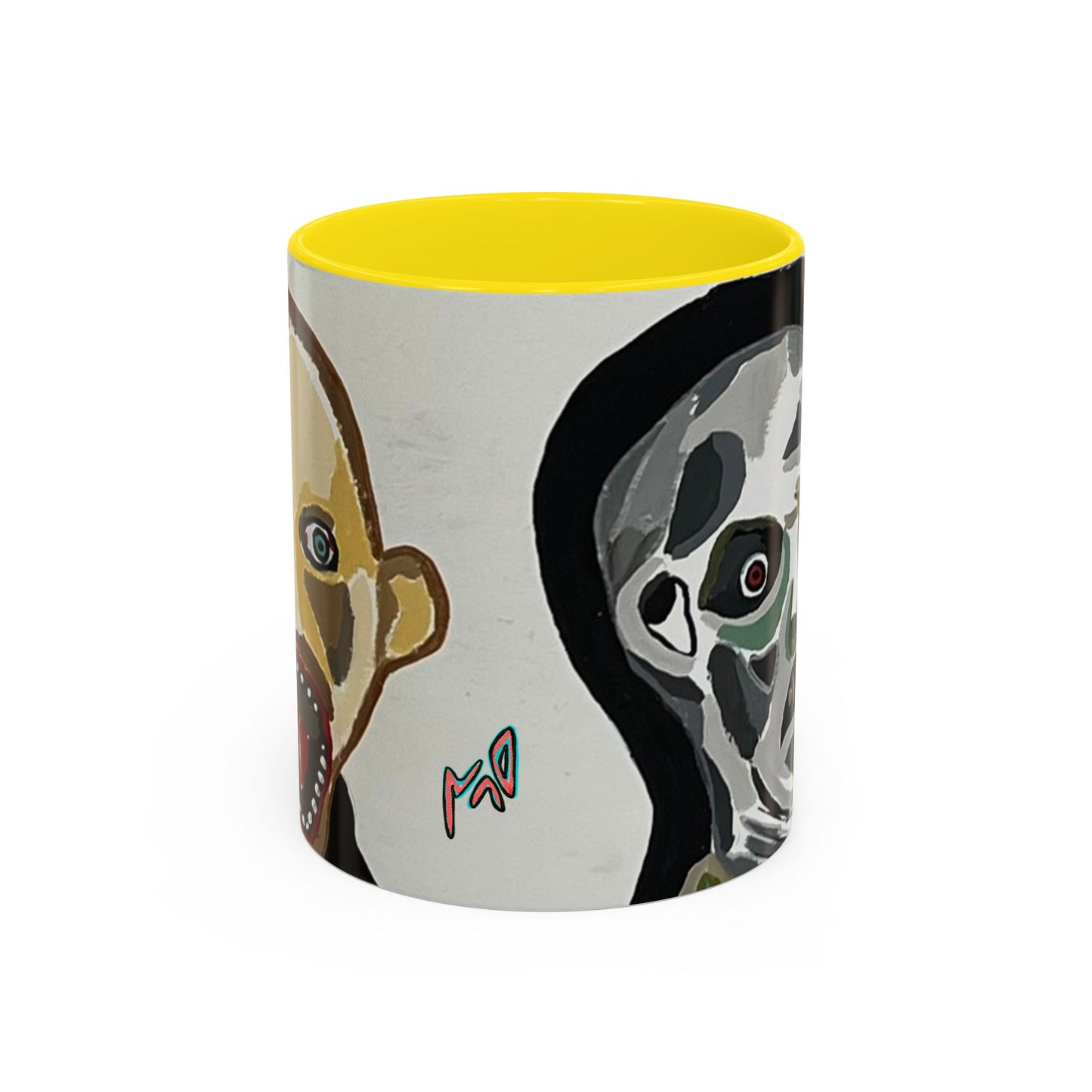 3 amigos Creepy Masked Faces Accent Coffee Mug – Horror Art 11/15oz