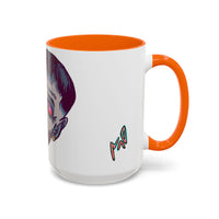 Edgy 3x  Horror Face Accent Coffee Mug (11/15oz) — 'ANAL 3X' Graphic