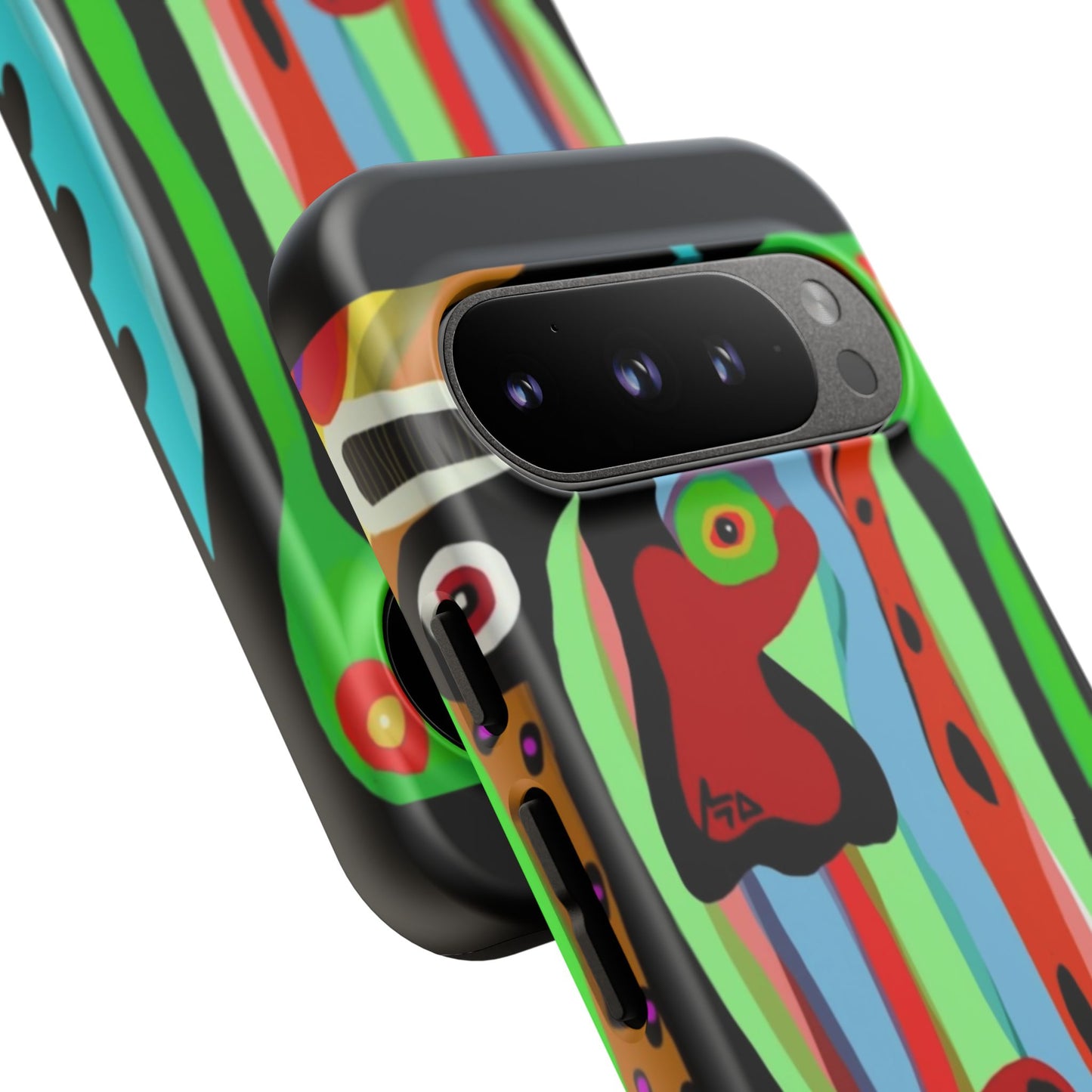 CRAZY.   Tribal Face Phone Case — Colorful Modern Art iPhone Cover
