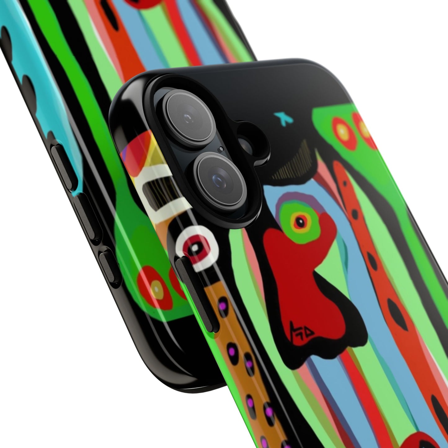 CRAZY.   Tribal Face Phone Case — Colorful Modern Art iPhone Cover