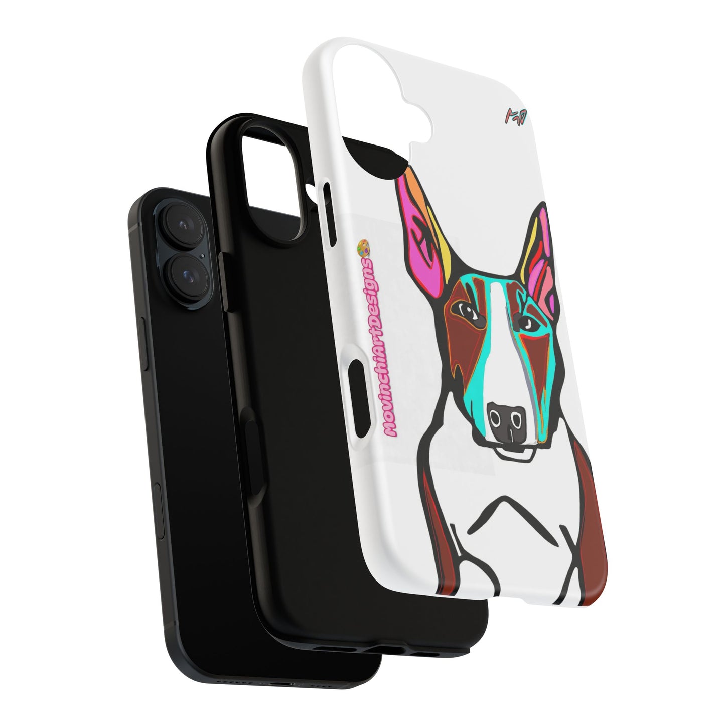 MR Bull Terrier Phone Case — Colorful Pop Art Tough Cases for Dog Lovers