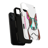 MR Bull Terrier Phone Case — Colorful Pop Art Tough Cases for Dog Lovers