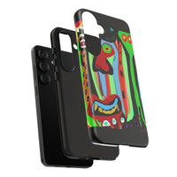 CRAZY.   Tribal Face Phone Case — Colorful Modern Art iPhone Cover