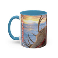 KING OF THE WORLD Royal Portrait Accent Coffee Mug – King in Fur Coat Design (11/15oz)
