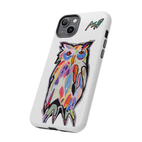 Colorful Owl Phone Case — Artistic Owl Illustration Tough Case