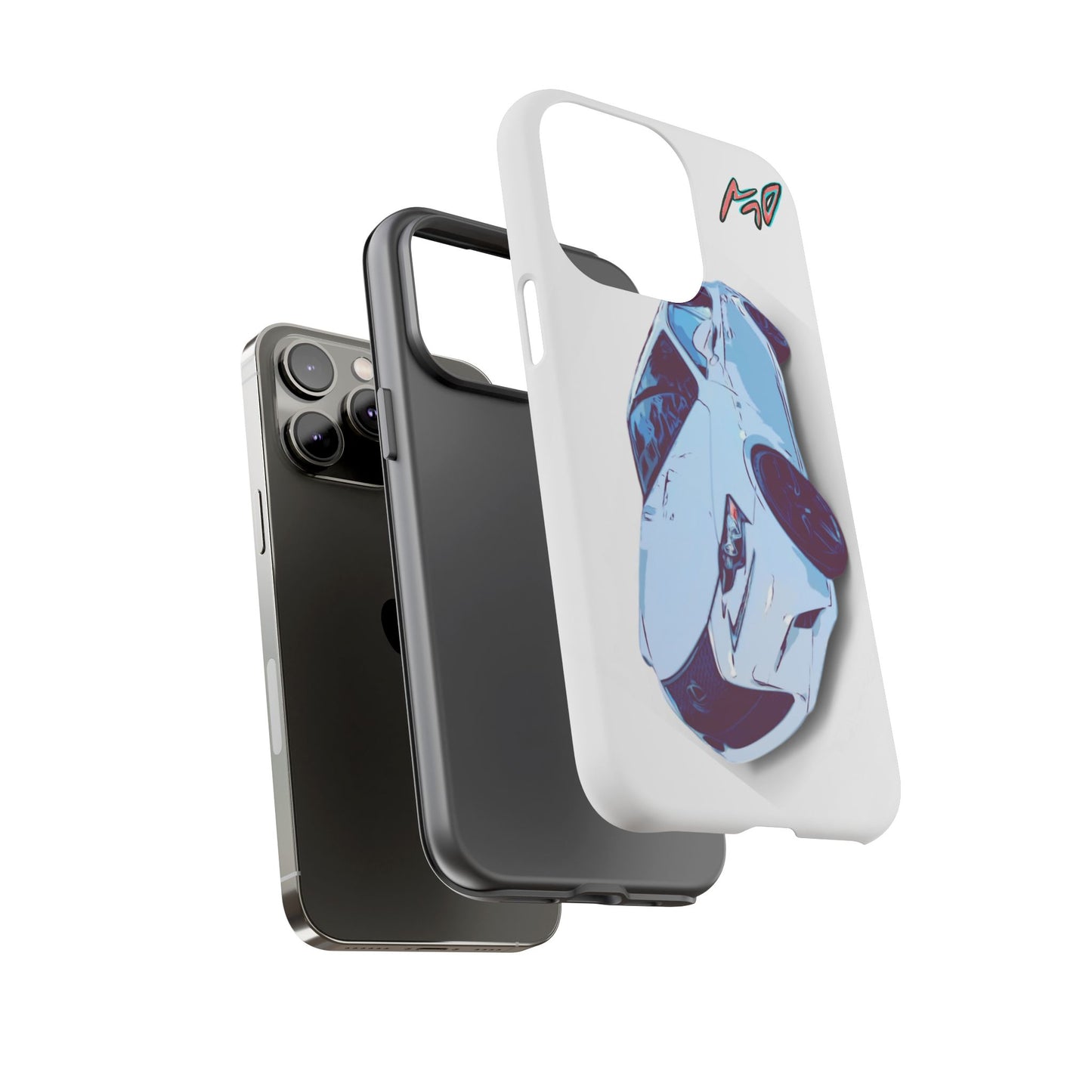 Melvin White Sports Car Phone Case - Retro Pop Art Supercar Protective Tough Case