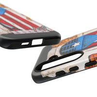 Puerto Rican Flag Phone Case - Rustic Coquí Door Design Tough Case