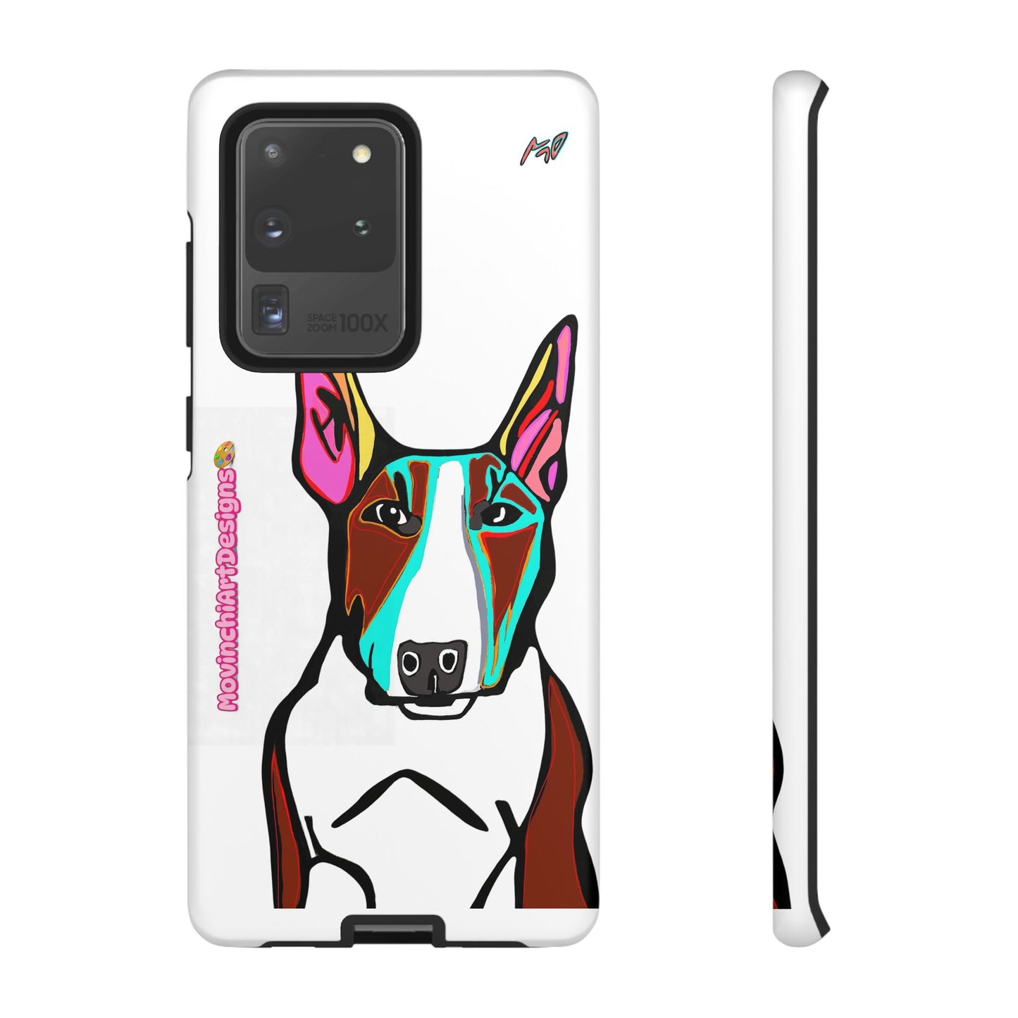 MR Bull Terrier Phone Case — Colorful Pop Art Tough Cases for Dog Lovers