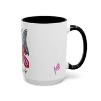 Colorful Shark Attack  Fish Accent Coffee Mug — Bold Nautical Art 11/15oz