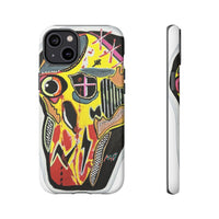 VINCENT.  Skull Riot Phone Case – Colorful Abstract Horror Art Protective Cover
