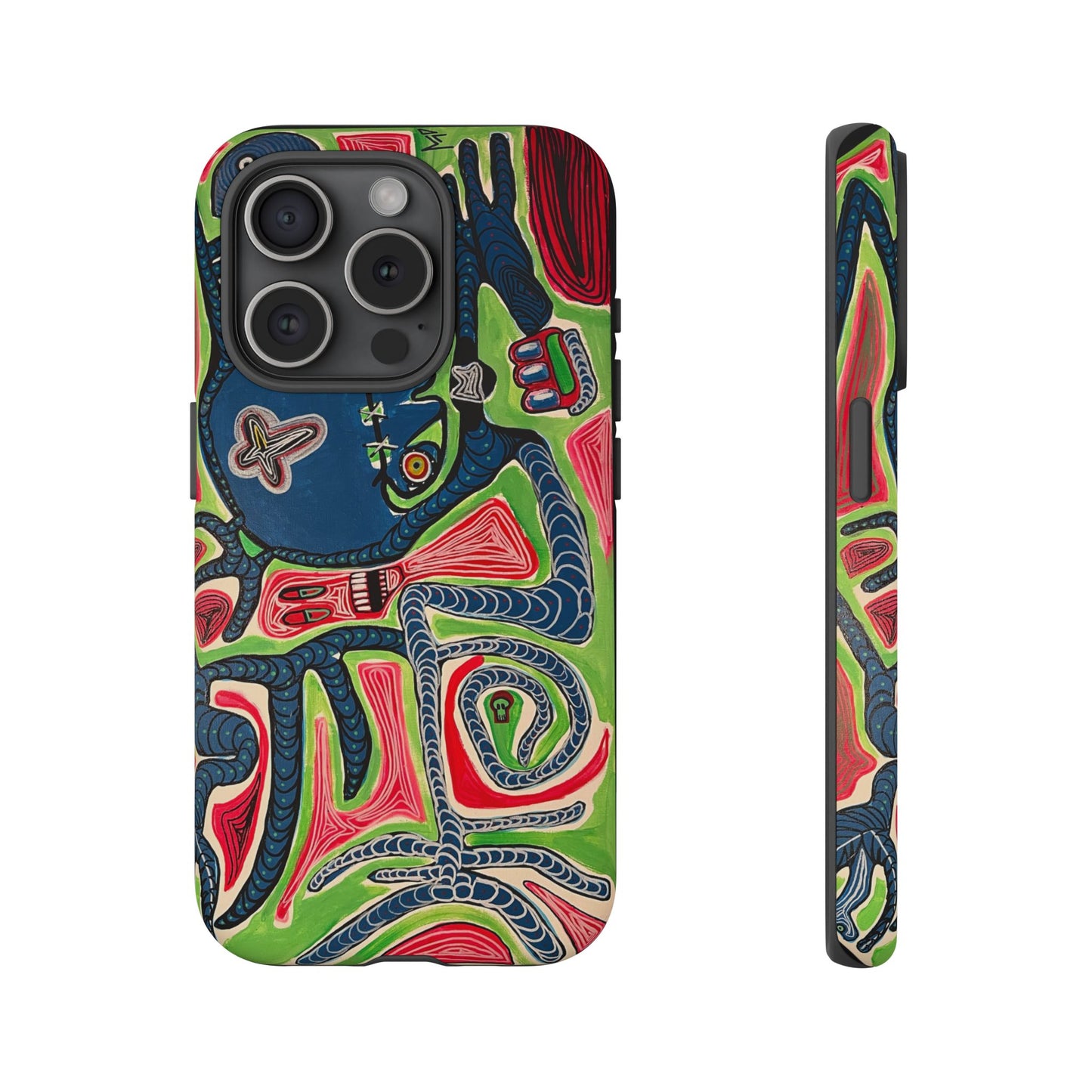 Abstract AFTERLIFE Phone Case — Bold Psychedelic Music Art