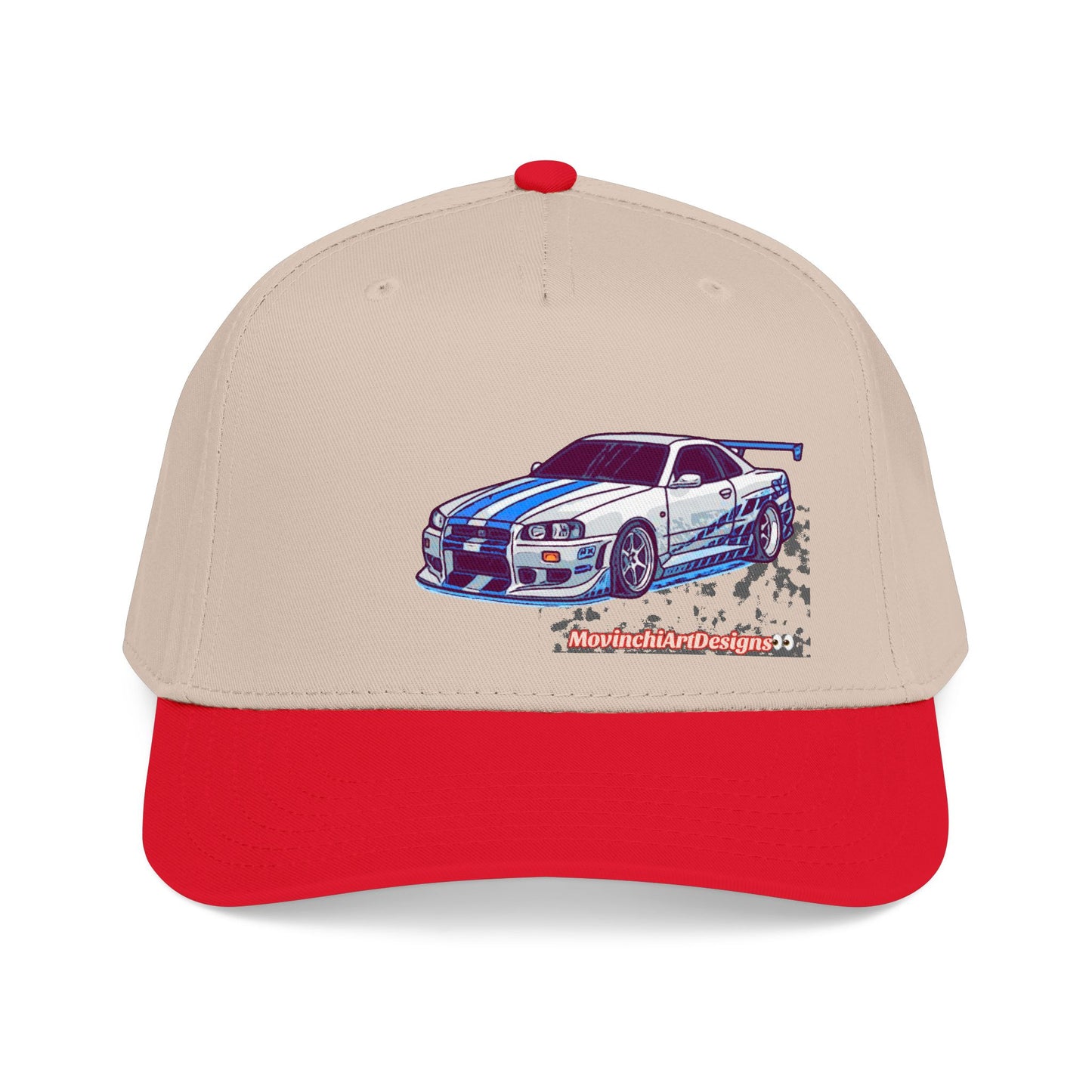 Racing Skyline Embroidered Cap — Vintage GT Sports Car Hat