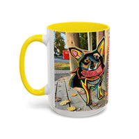 Colorful Corgi Accent Coffee Mug – Vibrant Pop-Art Dog Design (11/15oz)