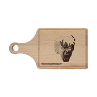 Engraved KAREN.   Face Wooden Cutting Board — Horror Kitchen Decor & Halloween Gift