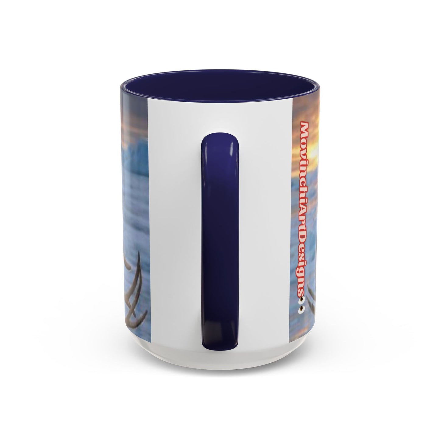 KING OF THE WORLD Royal Portrait Accent Coffee Mug – King in Fur Coat Design (11/15oz)