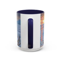 KING OF THE WORLD Royal Portrait Accent Coffee Mug – King in Fur Coat Design (11/15oz)
