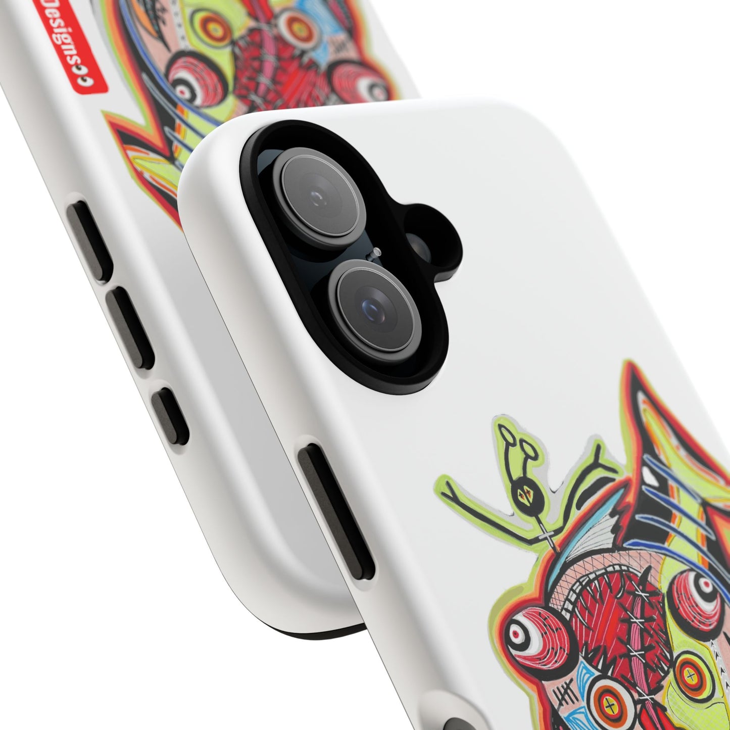 Phone Case — Colorful Abstract PARASITE  Fish Art Tough Cases