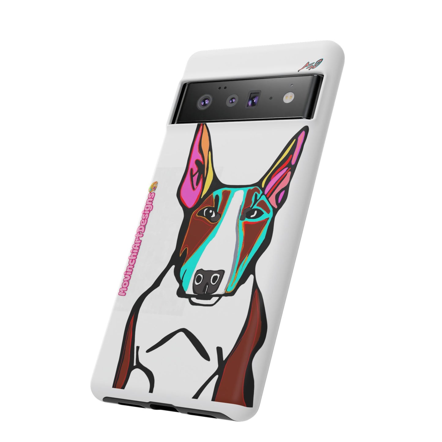 MR Bull Terrier Phone Case — Colorful Pop Art Tough Cases for Dog Lovers