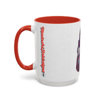 Edgy 3x  Horror Face Accent Coffee Mug (11/15oz) — 'ANAL 3X' Graphic