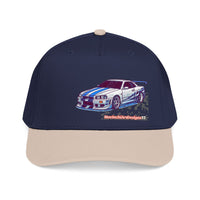 Racing Skyline Embroidered Cap — Vintage GT Sports Car Hat