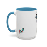 Colorful Tribal Mask Coffee Mug — Vibrant Skull Art Accent Mug (11/15oz)