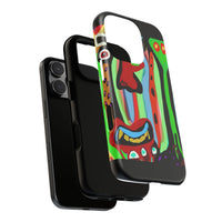 CRAZY.   Tribal Face Phone Case — Colorful Modern Art iPhone Cover