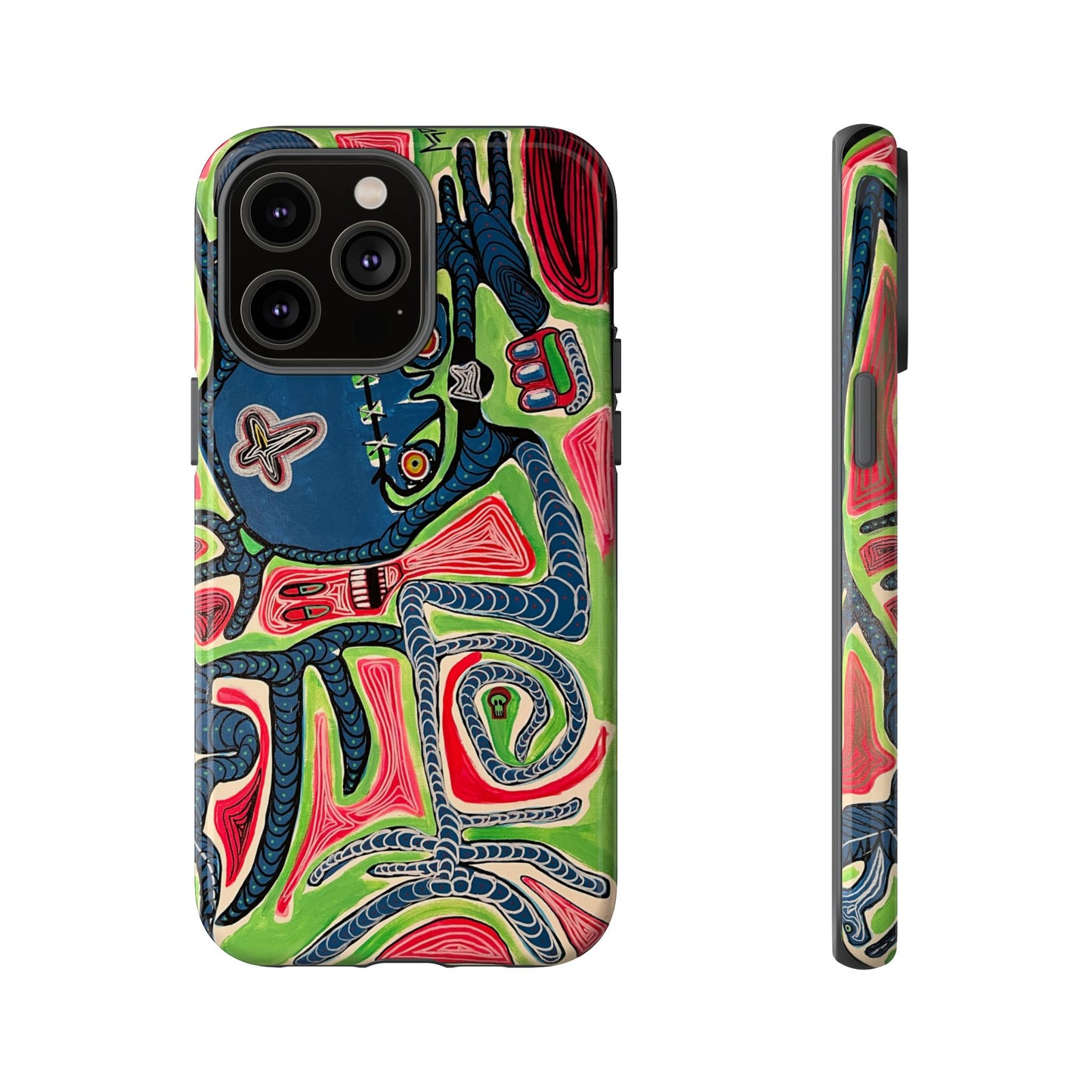 Abstract AFTERLIFE Phone Case — Bold Psychedelic Music Art
