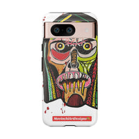 KUNTA.  Abstract Tribal Skull Phone Case — Colorful Street Art Protective Cover