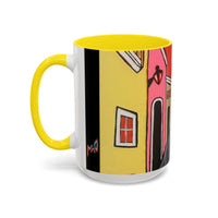 SAN SEBASTIAN2.0 Colorful Canal Houses Accent Coffee Mug — Bright European Street Art Ceramic Mug (11/15oz)