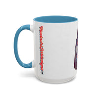 Edgy 3x  Horror Face Accent Coffee Mug (11/15oz) — 'ANAL 3X' Graphic