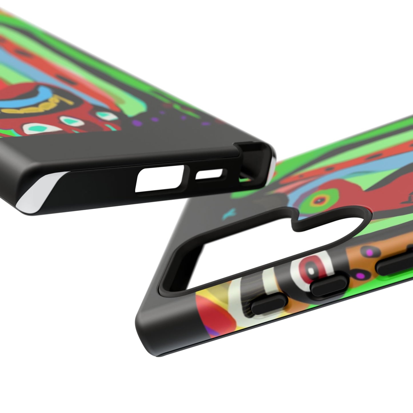 CRAZY.   Tribal Face Phone Case — Colorful Modern Art iPhone Cover