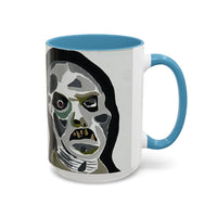 3 amigos Creepy Masked Faces Accent Coffee Mug – Horror Art 11/15oz