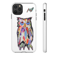 Colorful Owl Phone Case — Artistic Owl Illustration Tough Case