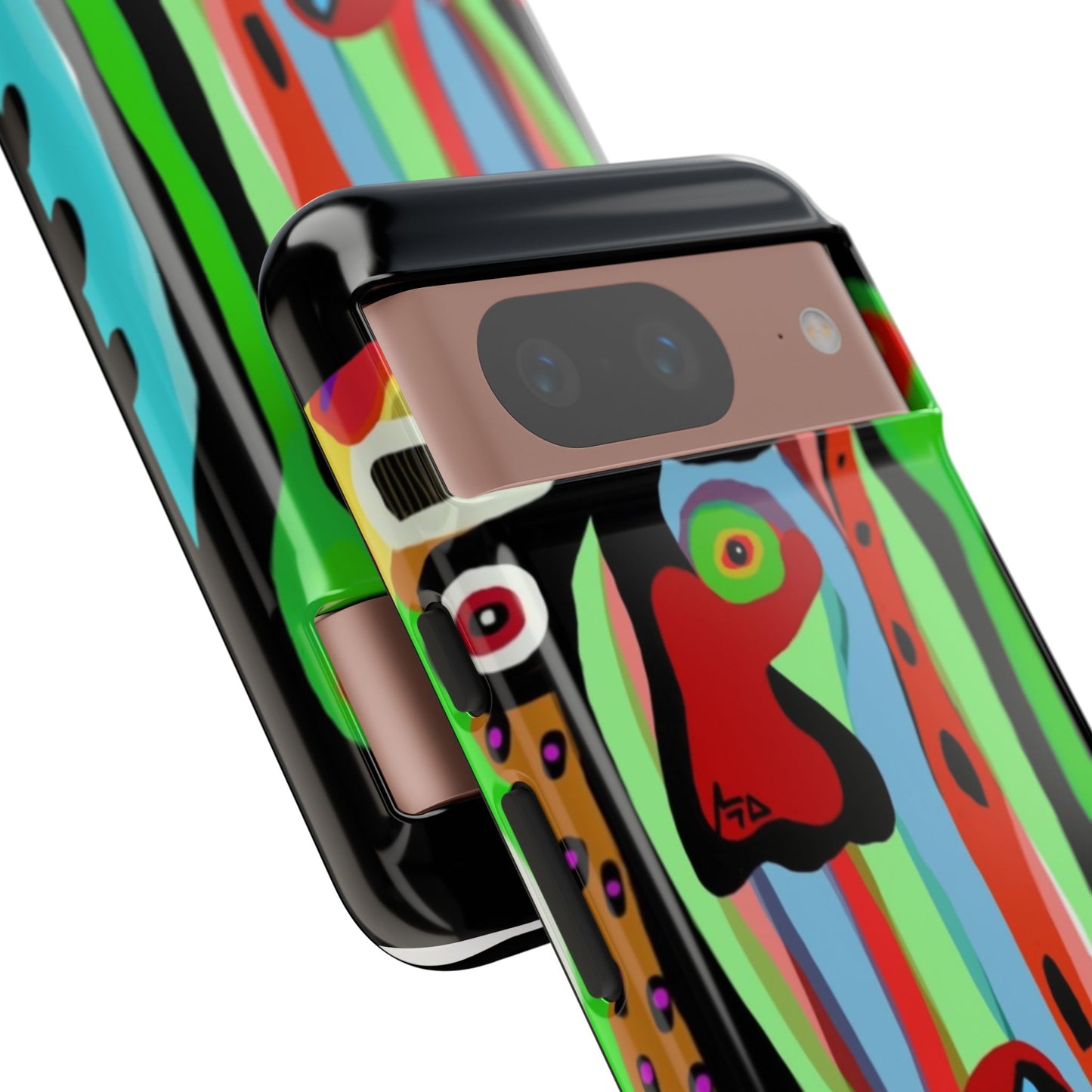 CRAZY.   Tribal Face Phone Case — Colorful Modern Art iPhone Cover