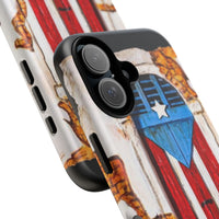 Puerto Rican Flag Phone Case - Rustic Coquí Door Design Tough Case