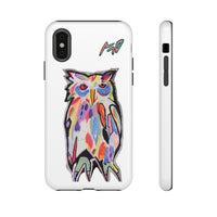 Colorful Owl Phone Case — Artistic Owl Illustration Tough Case