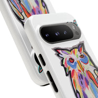 Colorful Owl Phone Case — Artistic Owl Illustration Tough Case