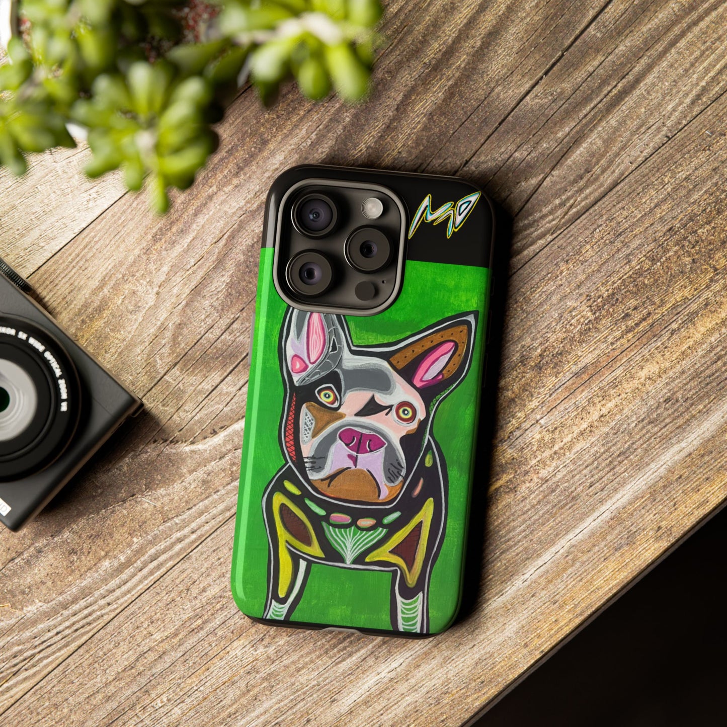 FRENCHIE  Art Phone Case – Colorful Pop Dog iPhone Cover