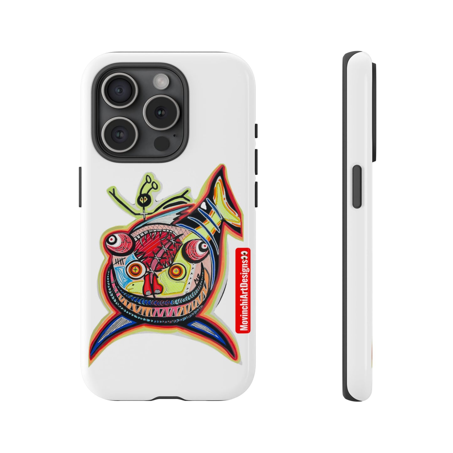 Phone Case — Colorful Abstract PARASITE  Fish Art Tough Cases