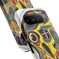 VINCENT.  Skull Riot Phone Case – Colorful Abstract Horror Art Protective Cover