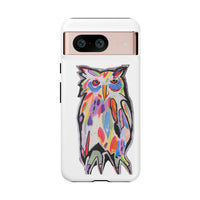 Colorful Owl Phone Case — Artistic Owl Illustration Tough Case