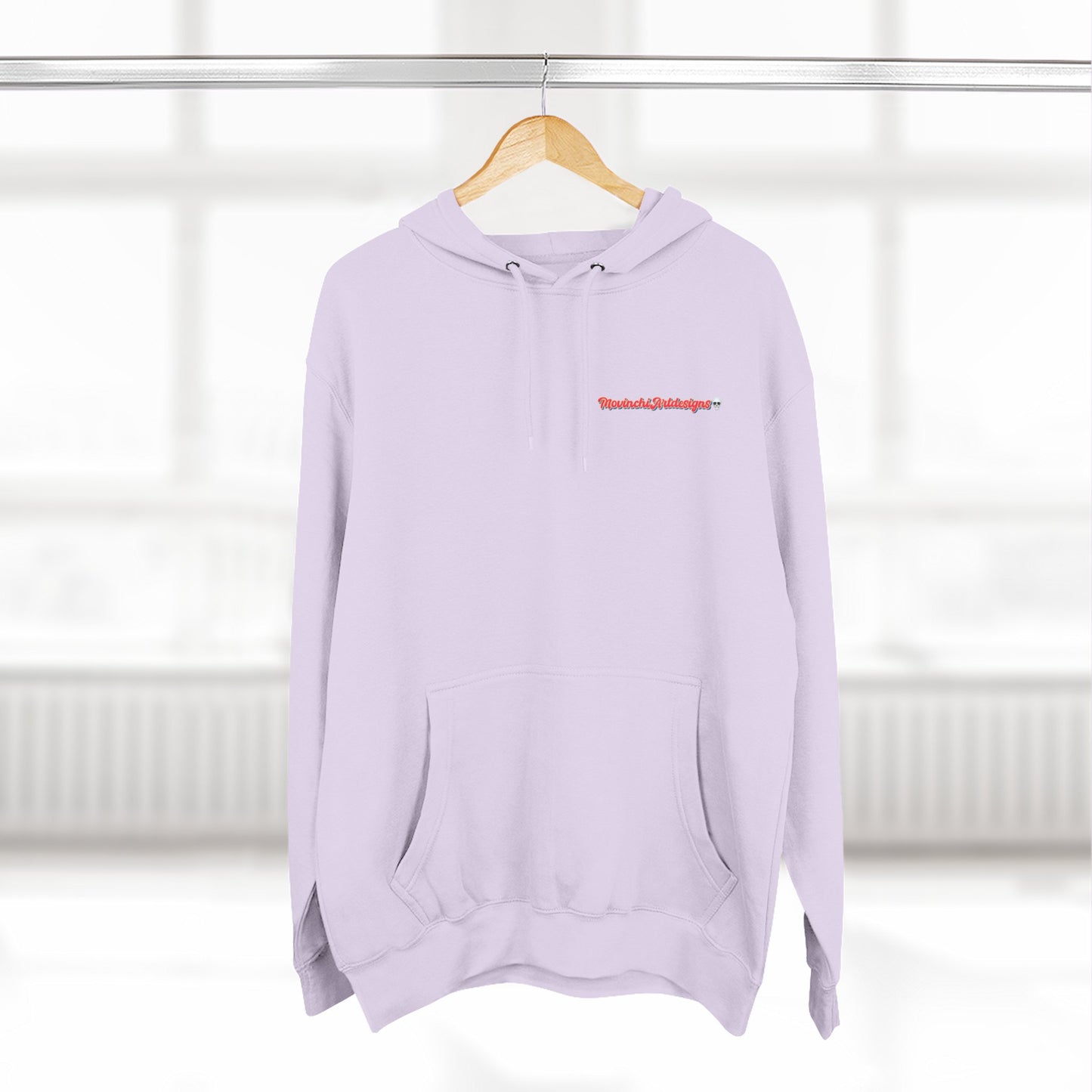 HEART ATTACK  Abstract Psyche Hoodie — Colorful Three-Panel Back Art Fleece Hoodie