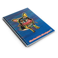 Corgi Pop Art Spiral Notebook — Colorful Dog Journal (MovinchiArtDesigns)