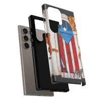Puerto Rican Flag Phone Case - Rustic Coquí Door Design Tough Case