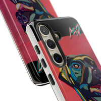 Colorful Pit LABRADOR Tough Phone Case — Vibrant Pop Art Dog Design